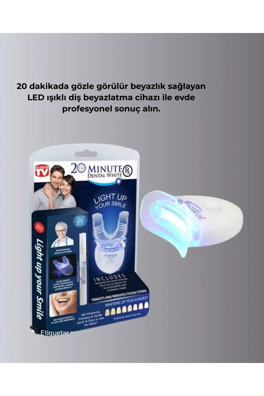 Led Işıklı Profesyonel Diş Beyazlatma Seti