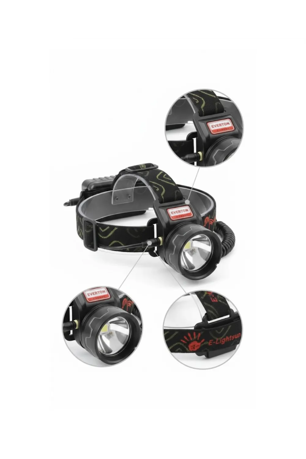 Led Sensörlü Şarjlı Kafa Feneri Lcd Ekranlı 30w Güçlü Işık
