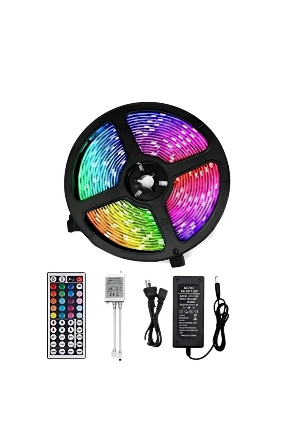 Led Strip Rgb 5 Metre Çok Renkli Kumandalı Şerit Led Işık Seti