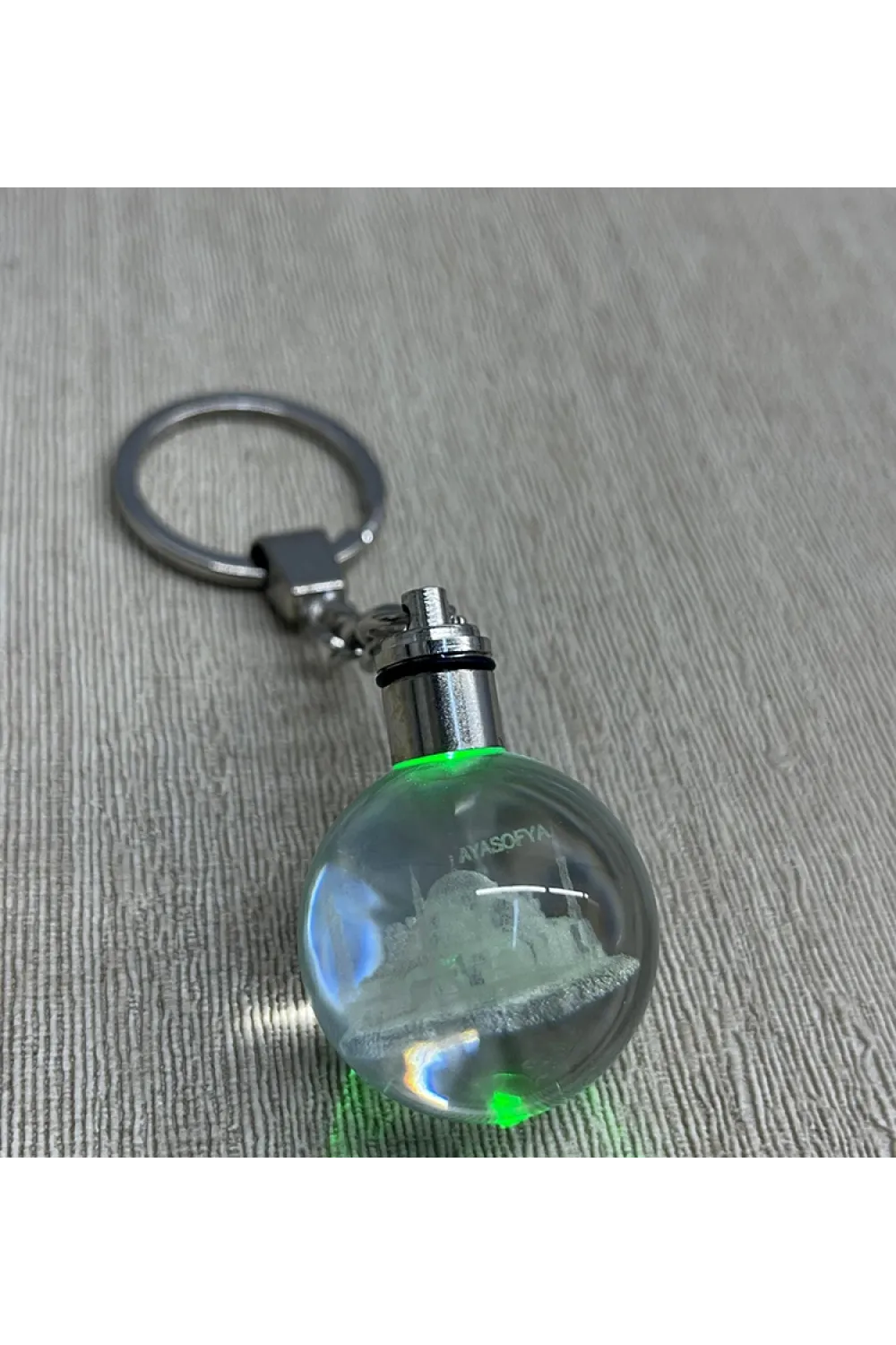 Ledli Ayasofya Tasarımı Kristal Anahtarlık