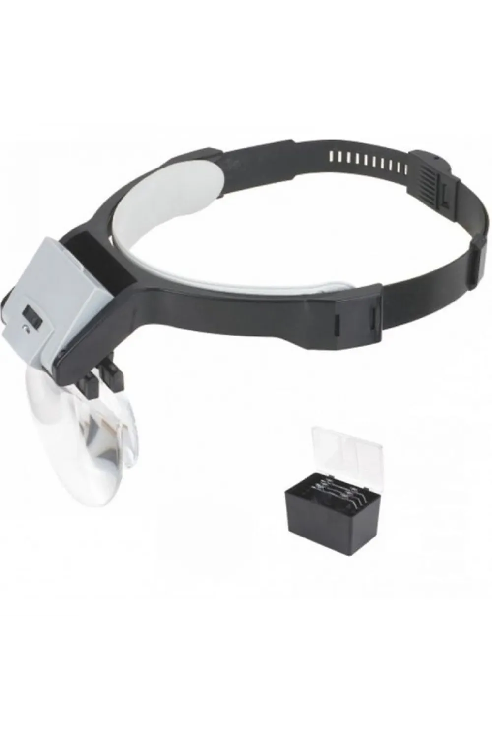 Lens Takmalı 5 Lenslı Led Lambalı Şapka Tip Büyüteç