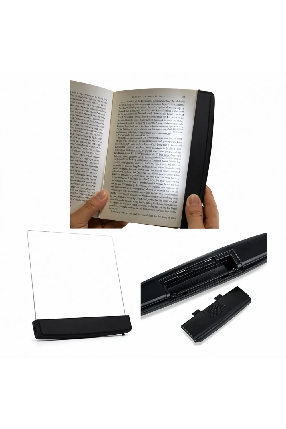 Lıght Panel Kitap Sayfa Aydınlatma Led Paneli Kitap Okuma Pilli 15x17cm İ10-027