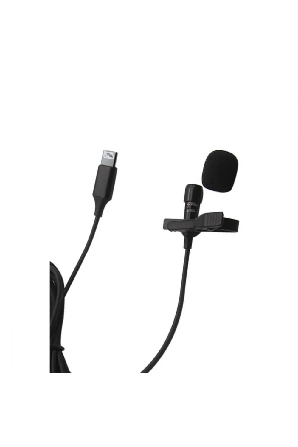 Lightning 2 Metre Double Mikrofon - Siyah