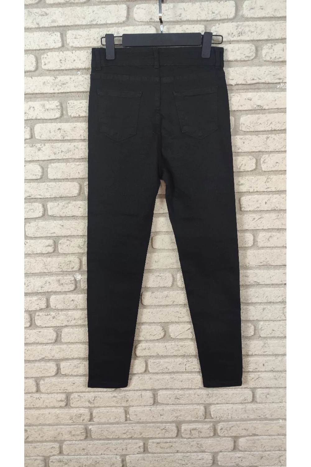 Likralı Yüksek Bel Efsane Kot Pantolon Antrasit Renk 92cm