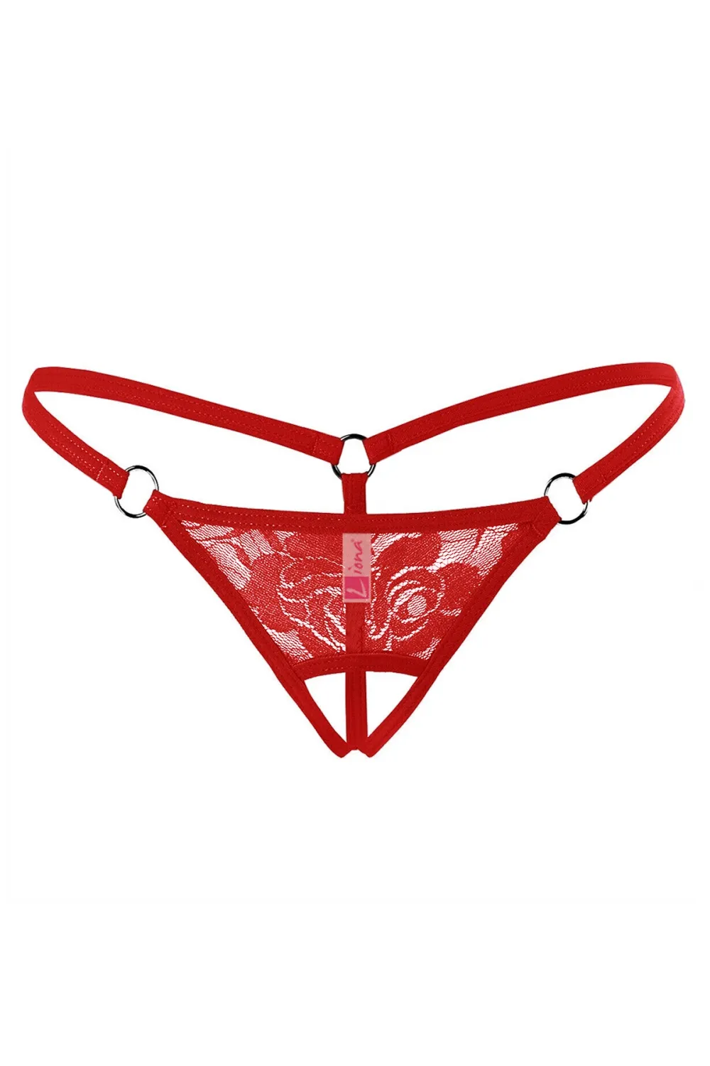 Liona Ağı Açık Dantelli Büyük Beden Fantezi G String