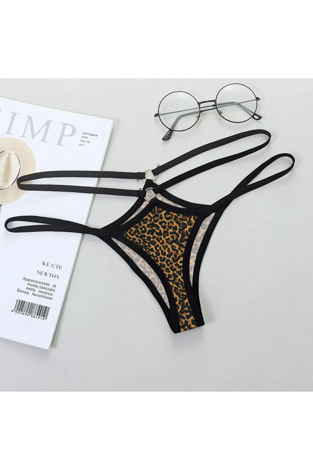 Liona Leopar Desenli Fantazi String Külot