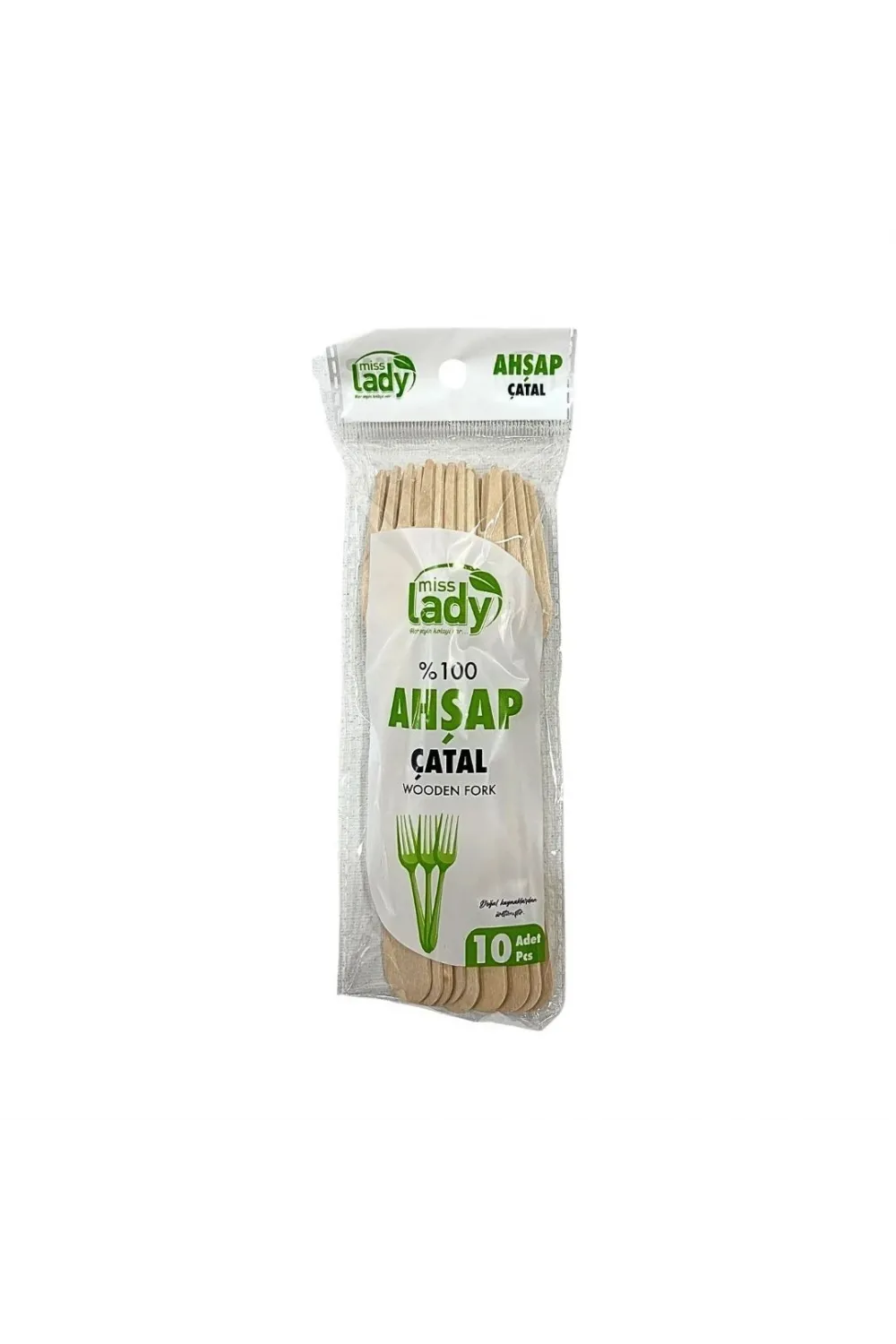 Lüx Ahşap Çatal 10li