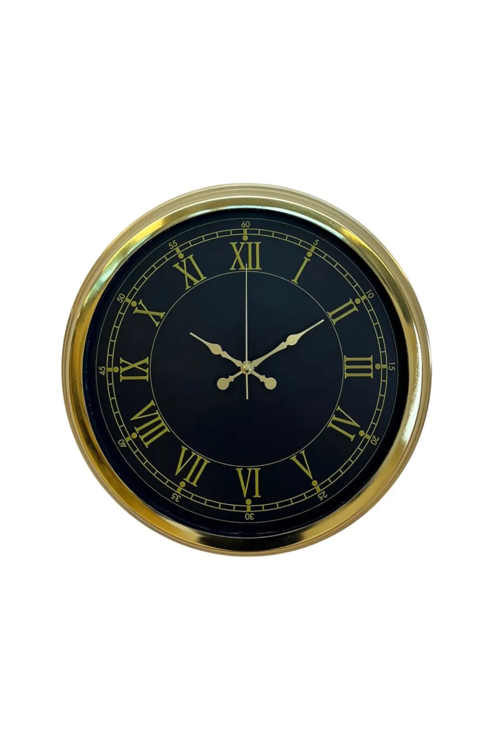 Luxury Gold 40 Cm Metal Duvar Saati