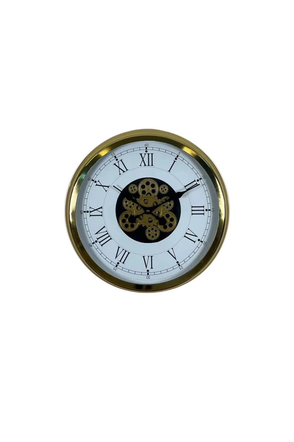 Luxury Gold 60 Cm Çarklı Duvar Saati
