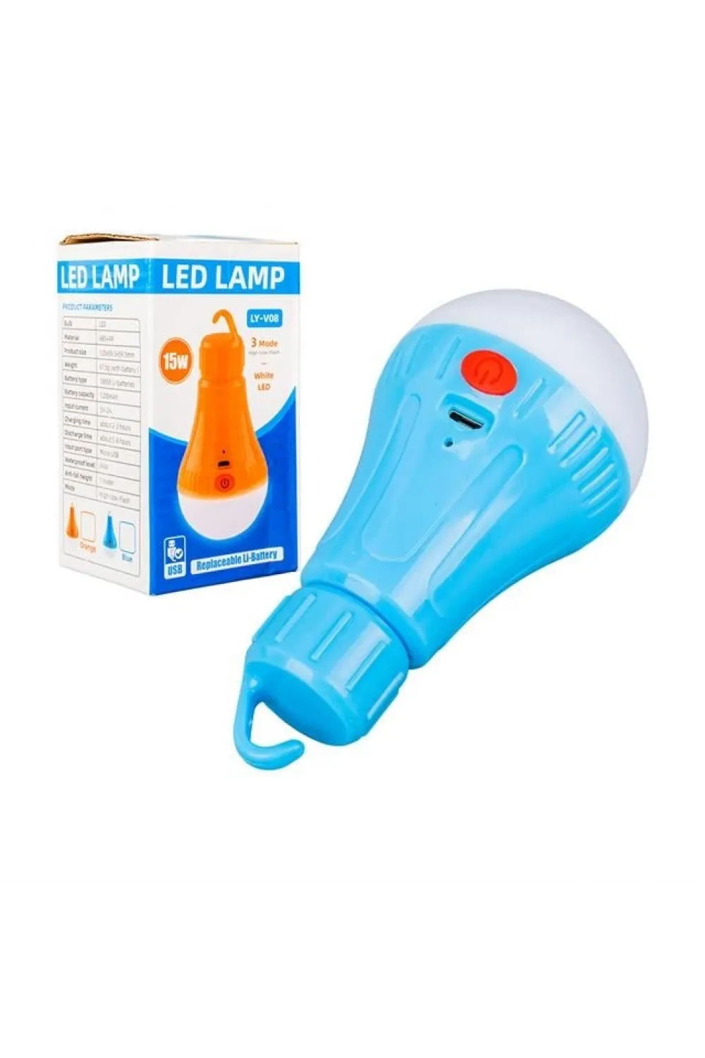 LY-V08 Şarjlı Kamp Lambası (Çakarlı)
