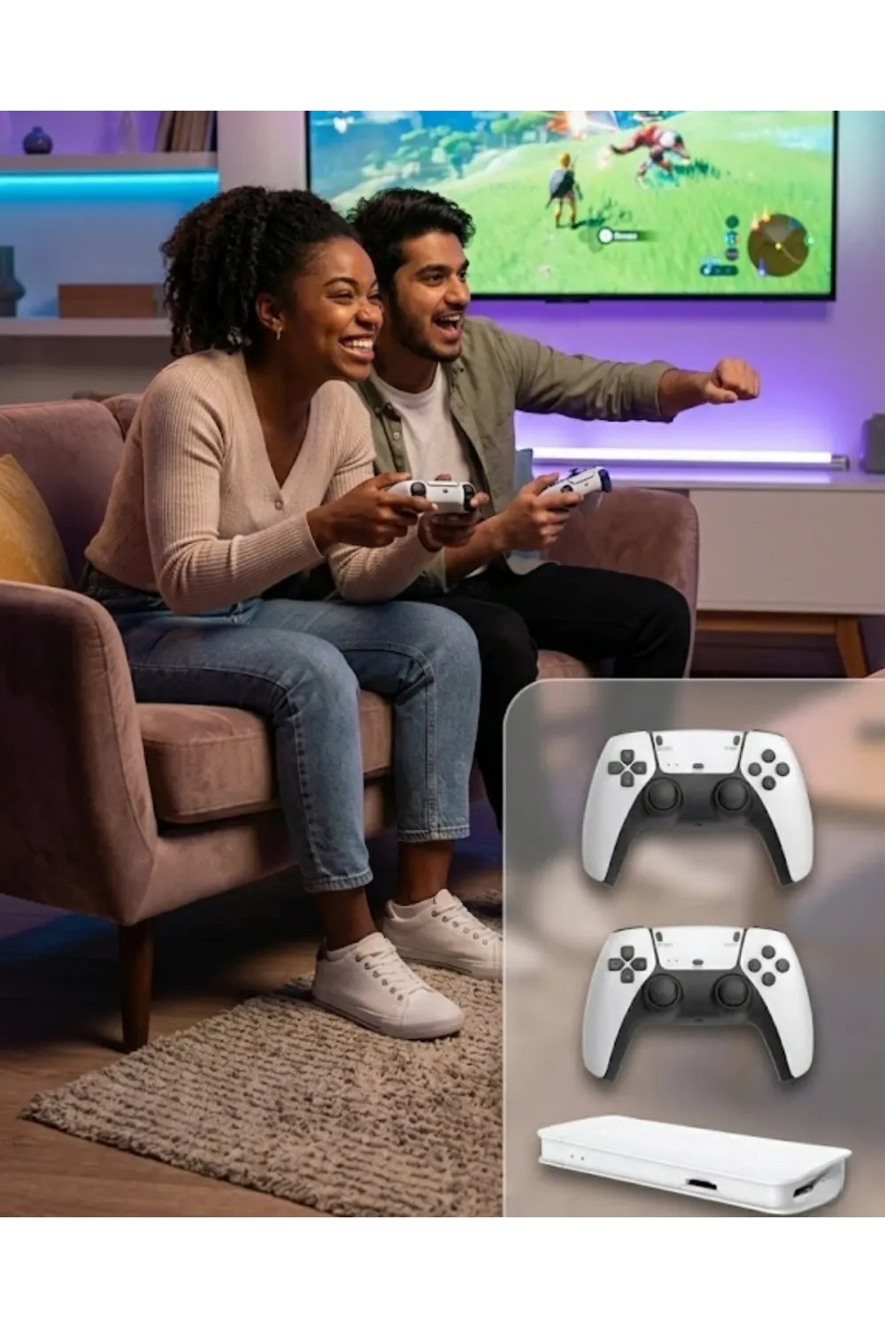 M15 Retro Konsol – 20.000 Oyunlu, Çift Gamepadli, 4k Hdmı