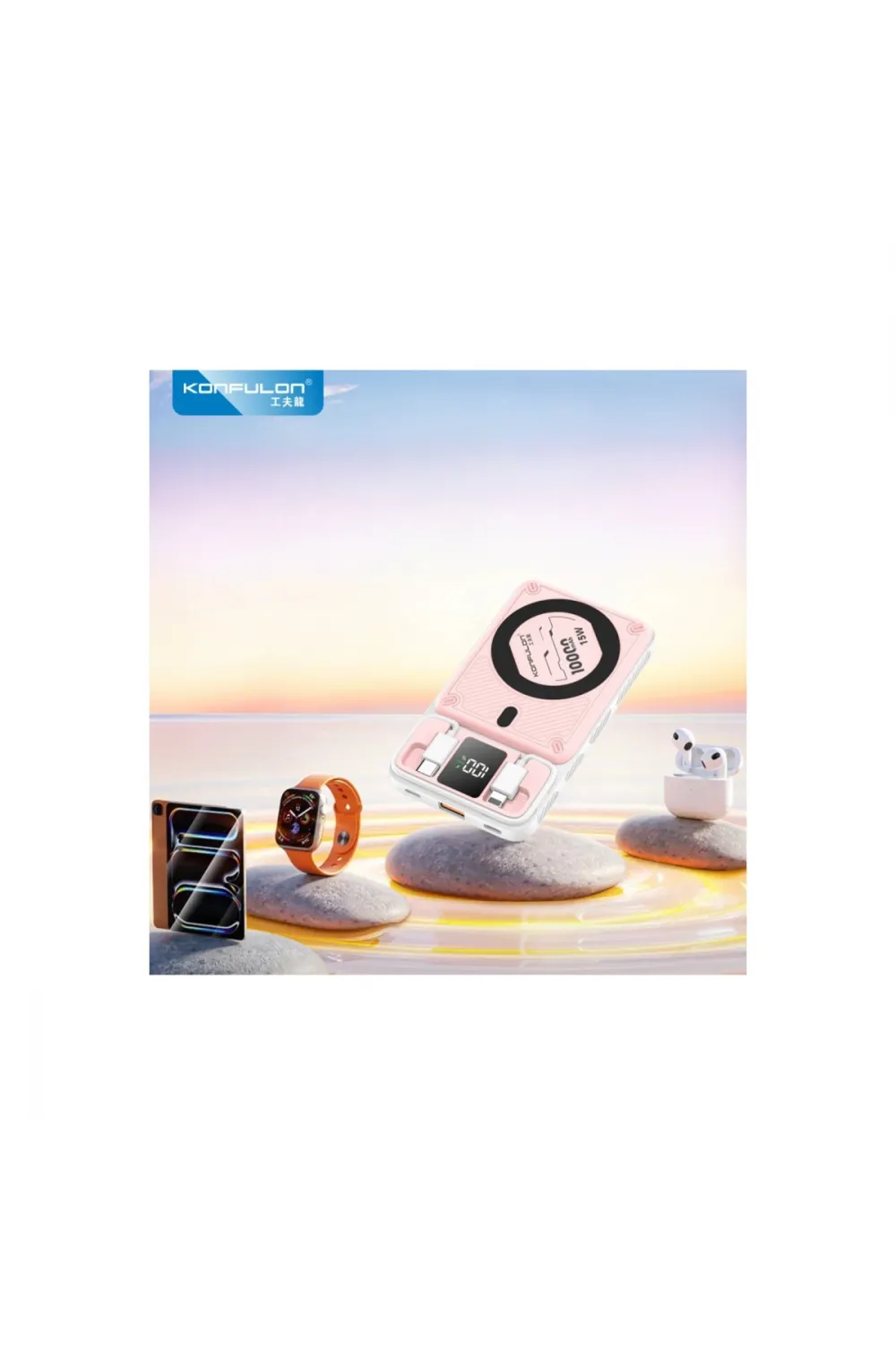 M25w 10.000 Mah 20w Pd Magsafe Powerbank - Pembe