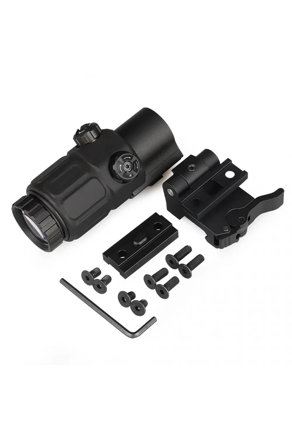 Magnifier 5x Yakınlaştırmalı Dürbün  22mm Ray Uyumlu, Katlanır Yaylı Ayaklı