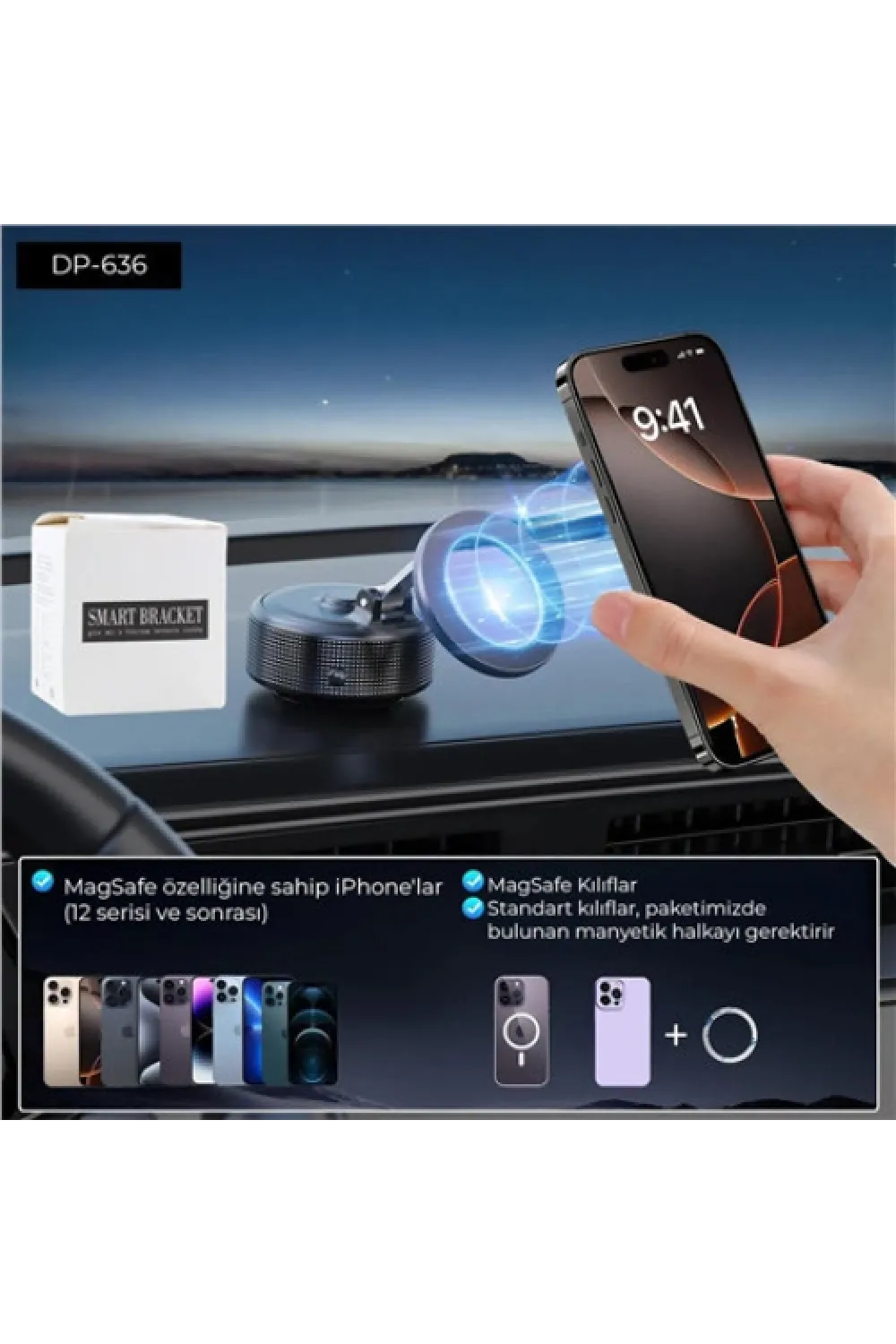 MAGSAFE ÖZELİKLİ TELEFON TUTUCU