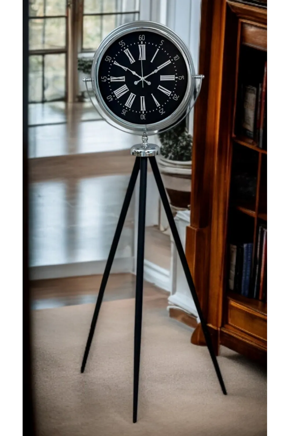 Majestic Krom Tripod Ayaklı Saat
