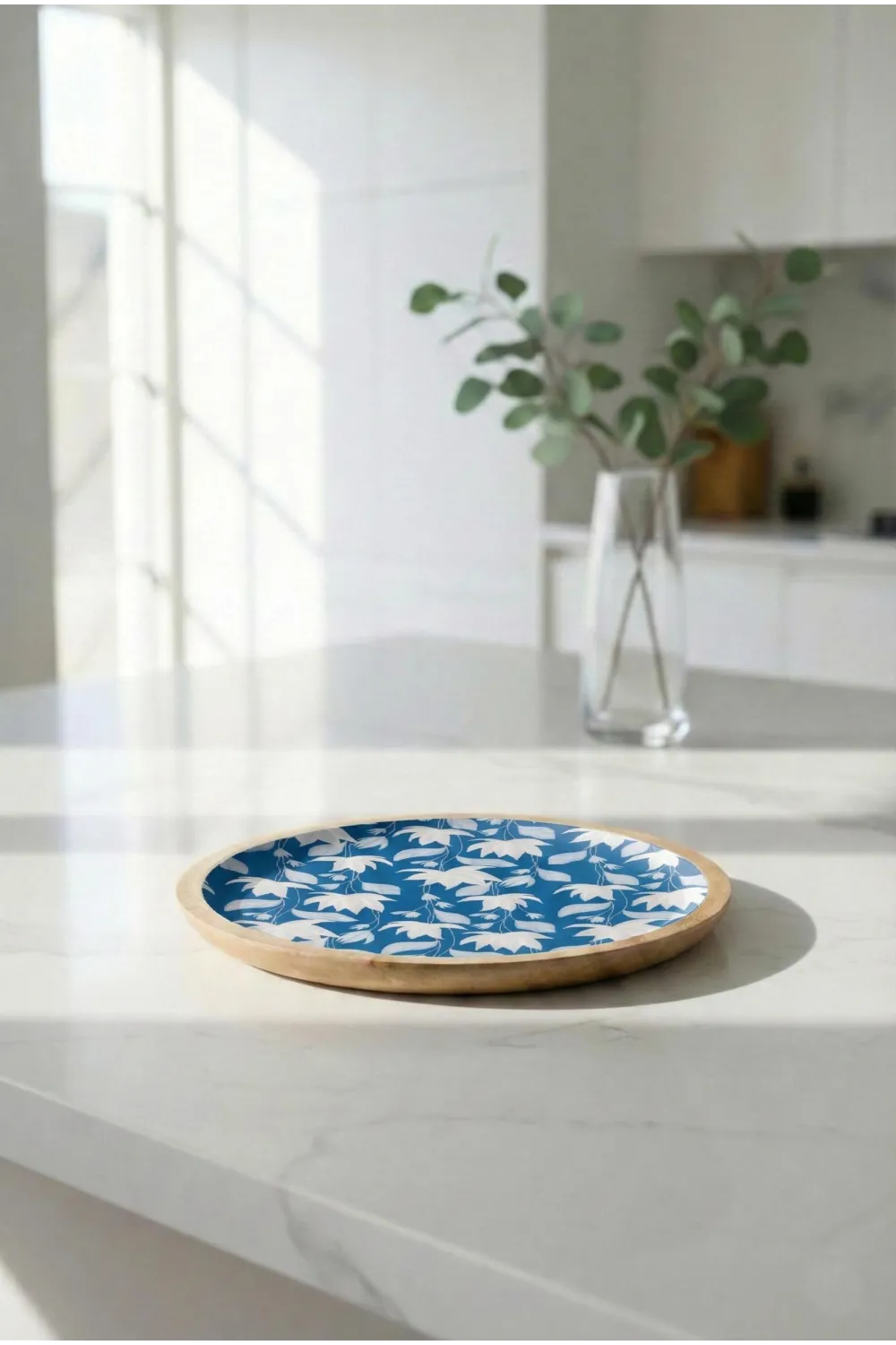 Mango Agacı Servis Tabağı & Sunum Tabağı 25 Cm Desenli