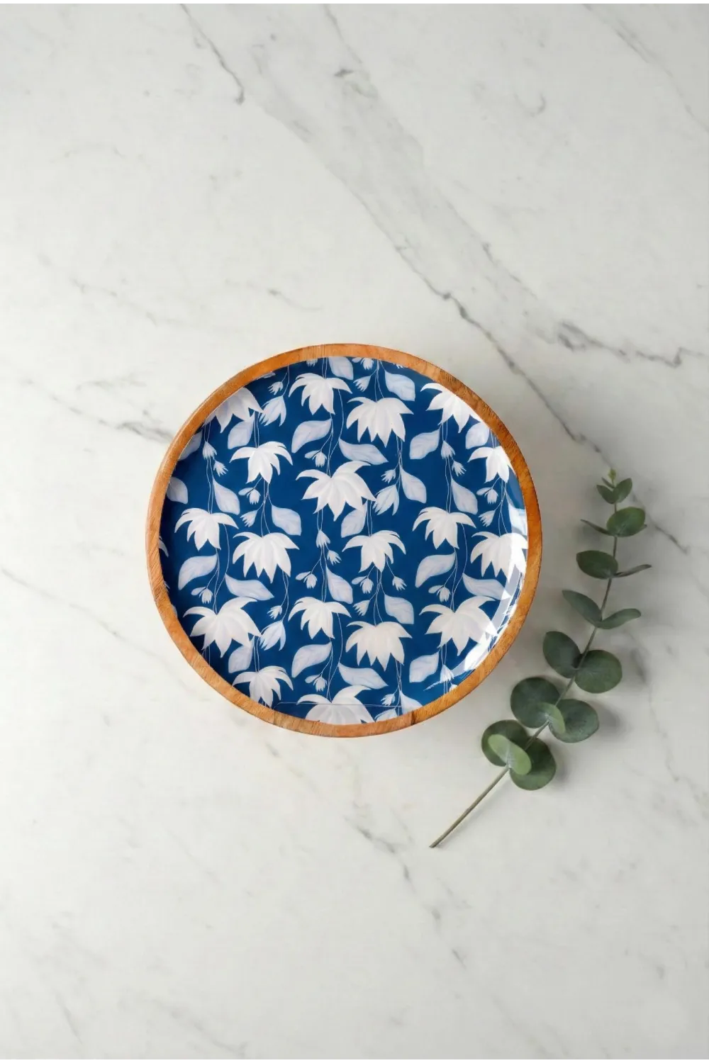 Mango Agacı Servis Tabağı & Sunum Tabağı 25 Cm Desenli