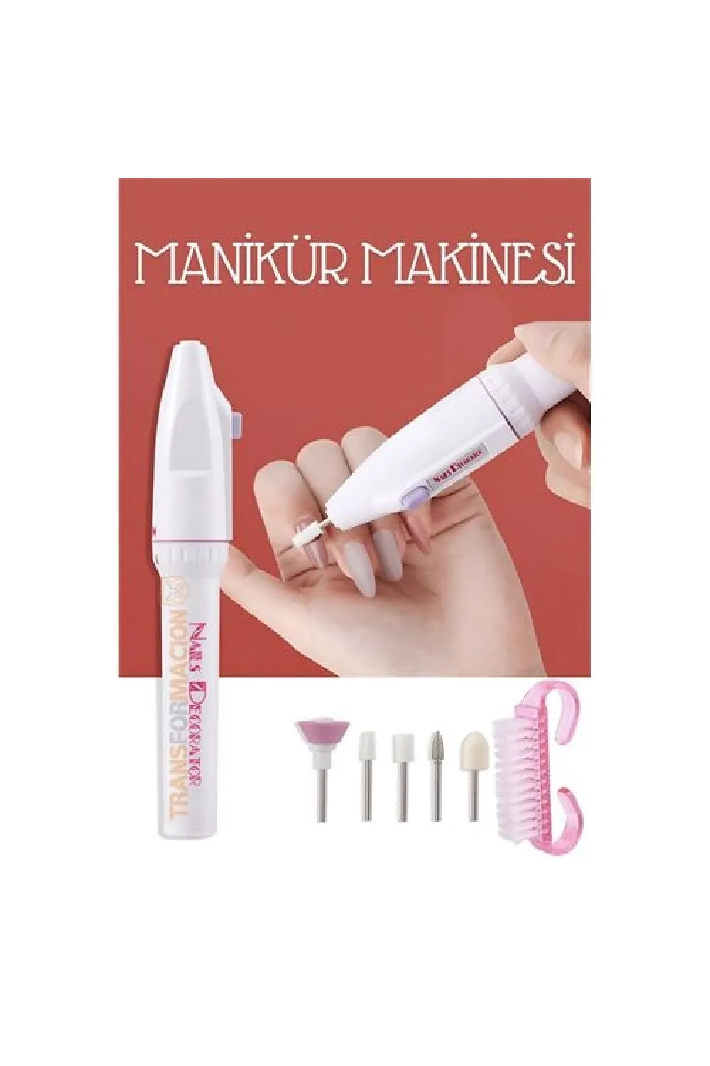 Manikür Pedikür Tırnak Törpü Seti Pilli 715973