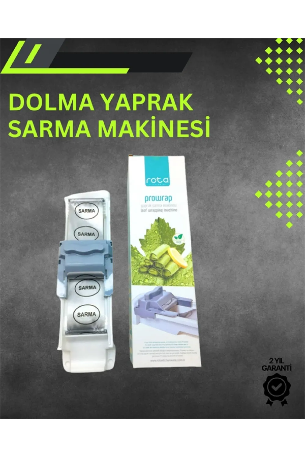 Manuel Yaprak Sarma Cihazı Gıdaya Uygun Kolay Temizlenebilir Tasarım