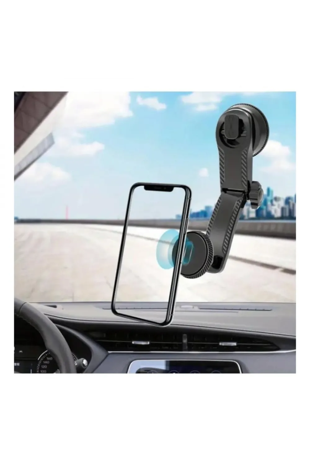 Manyetik 360 Derece Dönebilen Araç İçi Telefon Tutucu