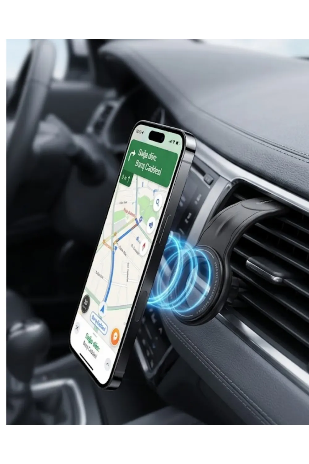 Manyetik Araç Telefon Tutucu 360 Derece Döner Güçlü Mıknatıslı Stand