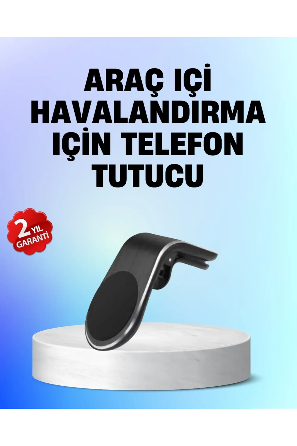 Manyetik Araç Telefon Tutucu – 360° Döner Kalorifer Petekli