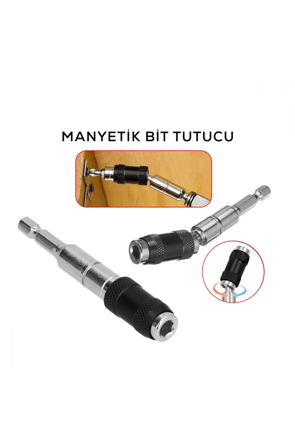 Manyetik Bit Tutucu - Mafsallı - Döner Başlık