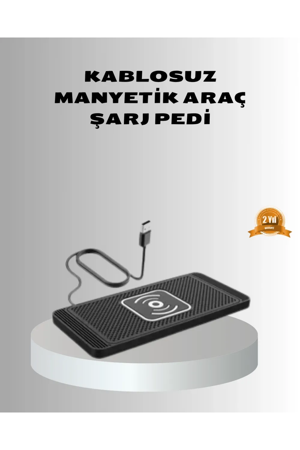 Manyetik Şarj Pedi 7.5w 10w 15w Hızlı Şarj Kaymaz Tabanlı