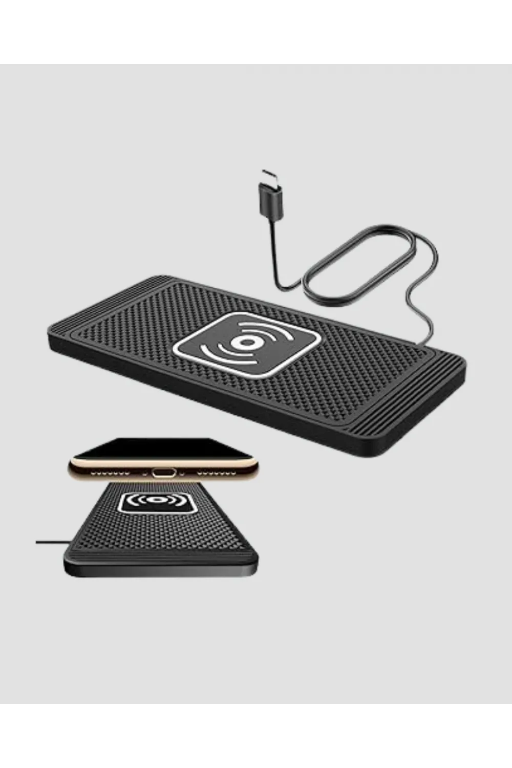 Manyetik Şarj Pedi 7.5w 10w 15w Hızlı Şarj Kaymaz Tabanlı