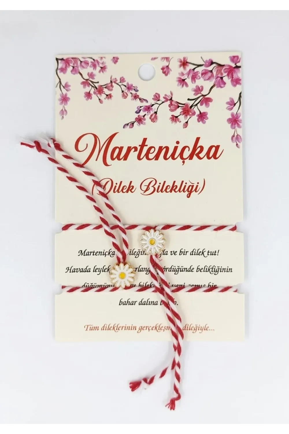 Marteniçka Bileklik 2li Papatya Model
