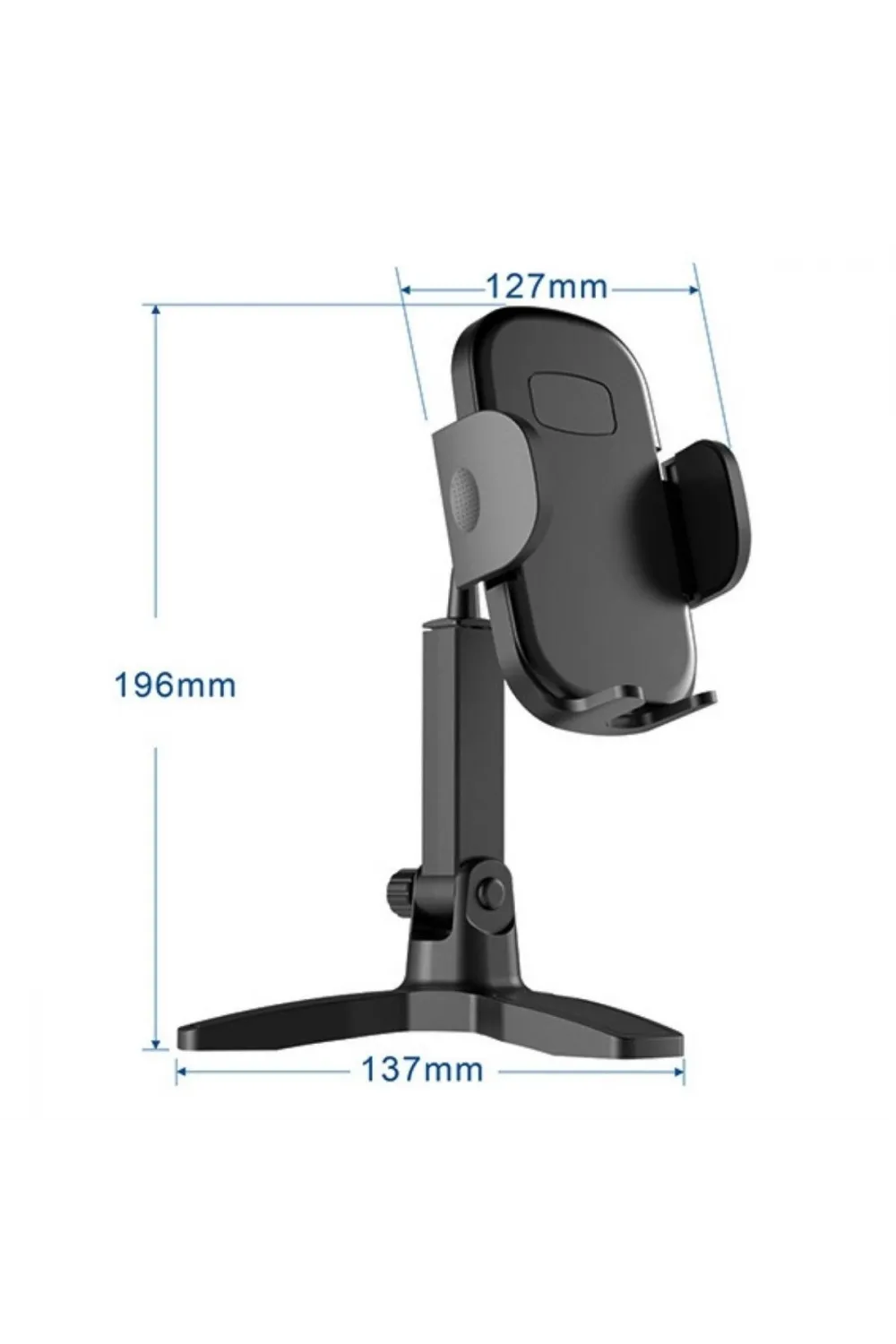 Masaüstü Telefon Standı 360 Derece Dönebilen Başlıklı Ayaklı Telefon Tripodu