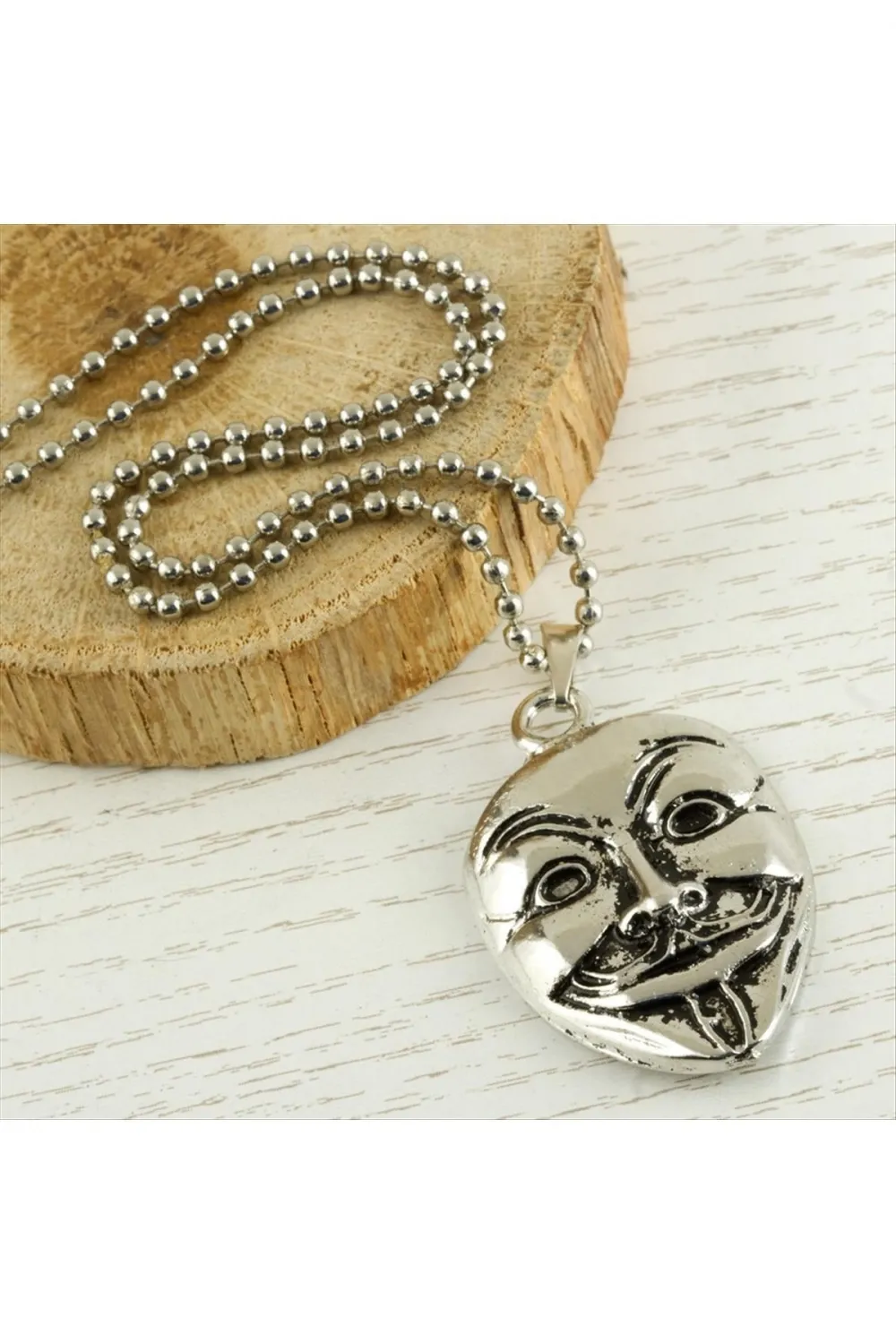 Maske Metal Kolye