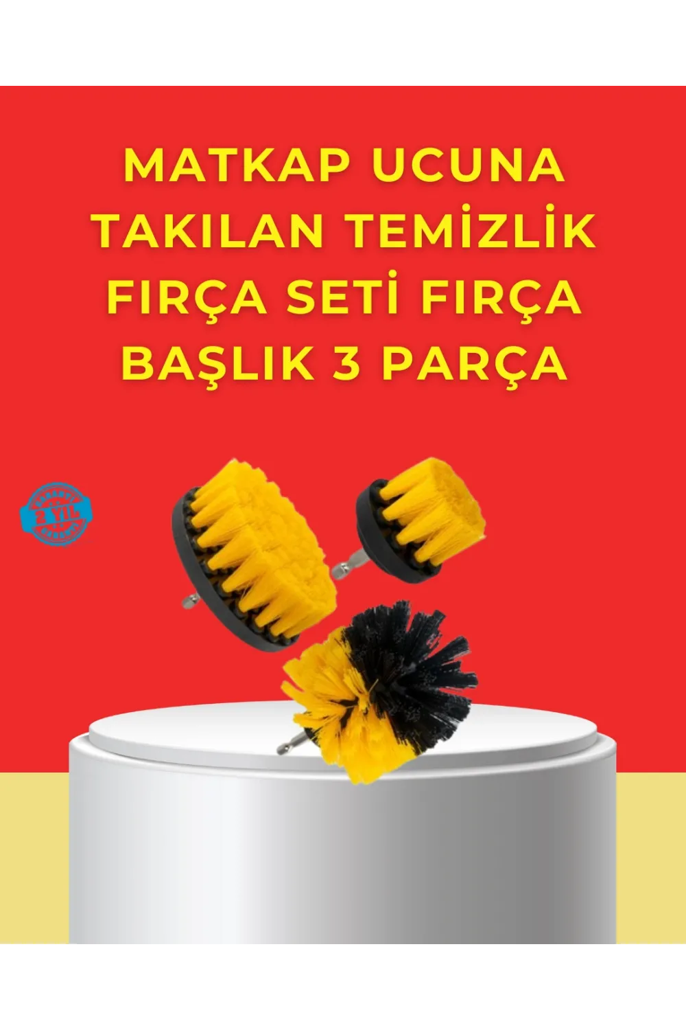 Matkap Ucu Temizlik Aparatı 3’lü Fırça Seti