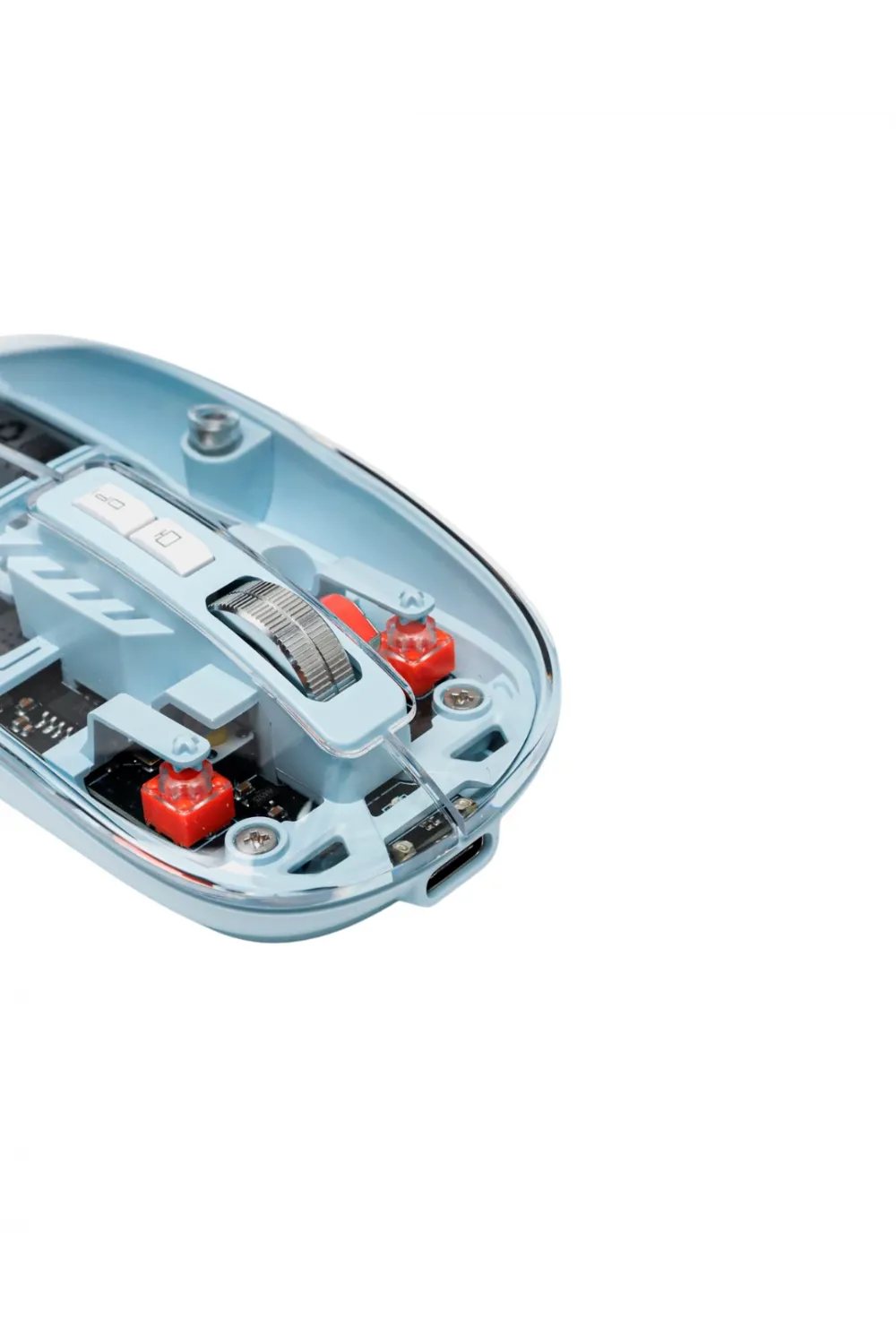 Mavi Kablosuz Mouse Bluetooth Ve Usb Çift Mod Bağlantılı