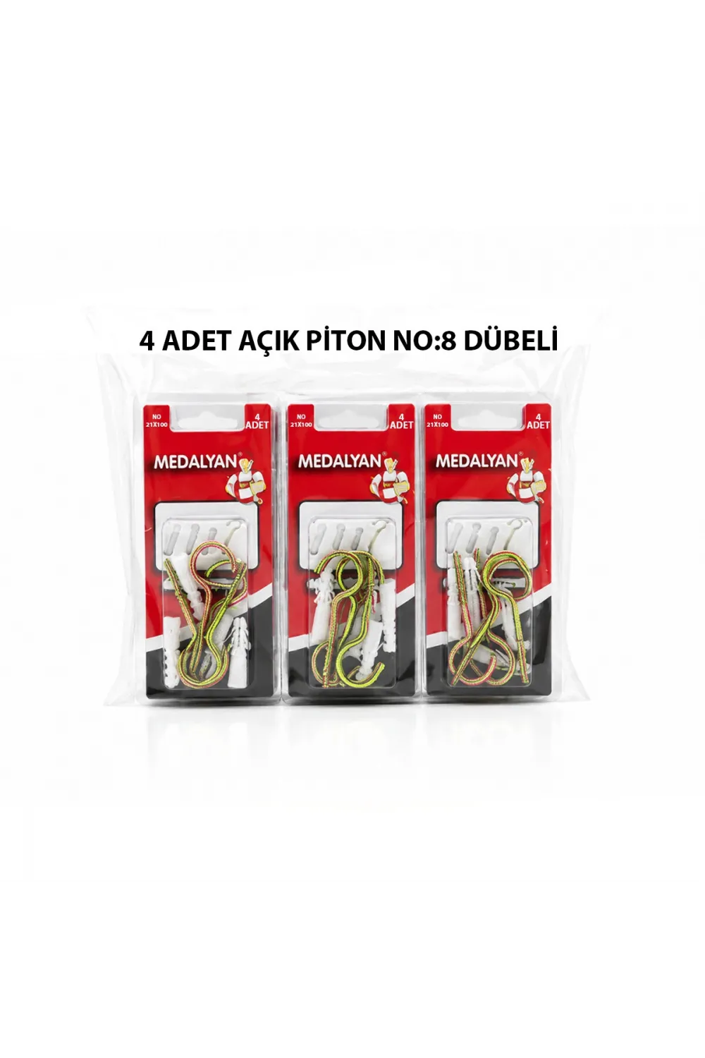 21x100 4 Pcs Açık Piton Dübelli IEGWAU7