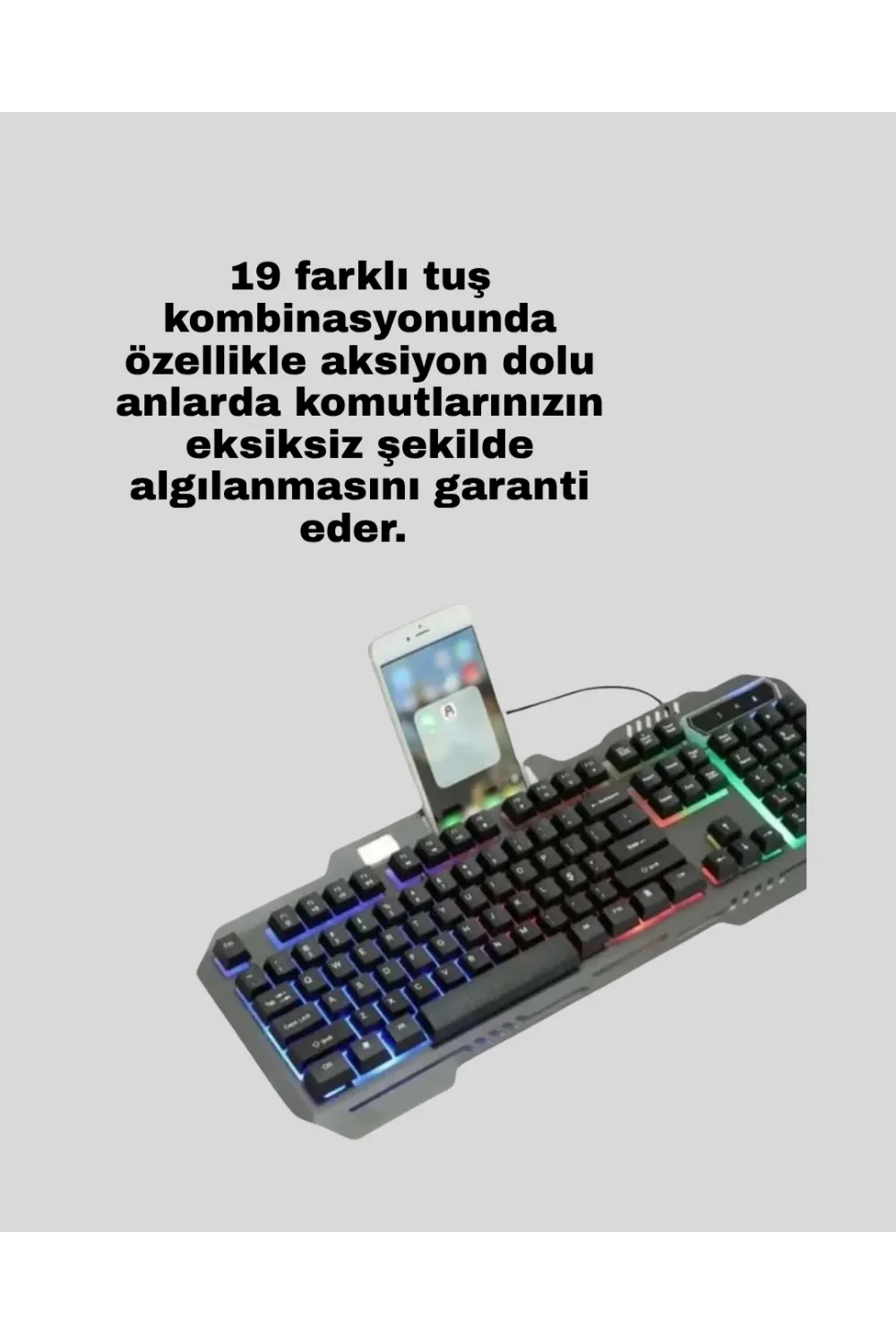 Mekanik Led Gaming Klavye Mouse Seti – Yüksek Tepki Ve Ergonomi