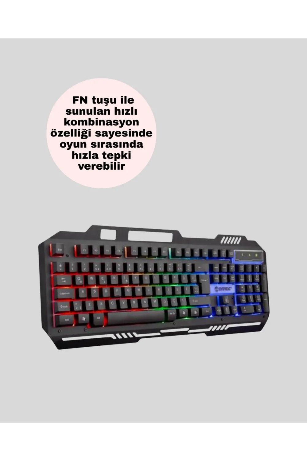 Mekanik Led Gaming Klavye Mouse Seti – Yüksek Tepki Ve Ergonomi