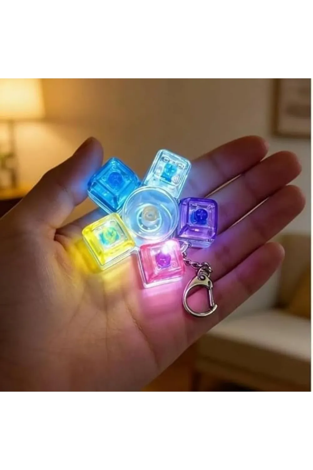Mekanik Switch Klavye Stres Çarkı - Renkli Tuşlu Fidget Oyuncak