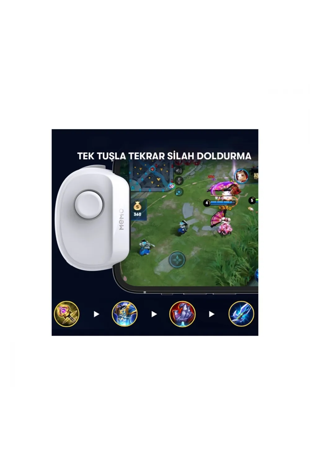 Memo Mb01 Oyun Tuşu - Siyah