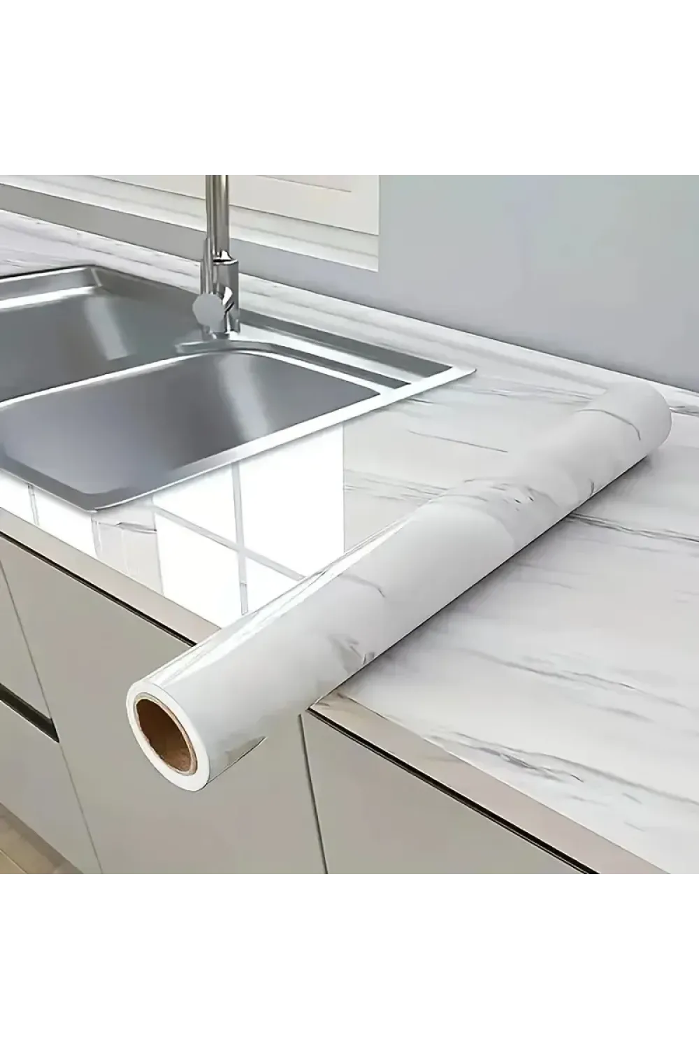 Mermer Desenli Kaplama Kağıdı 5 Metre