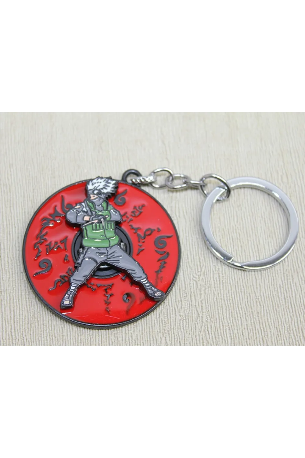 Metal Dönen Anime Figür Anahtarlık