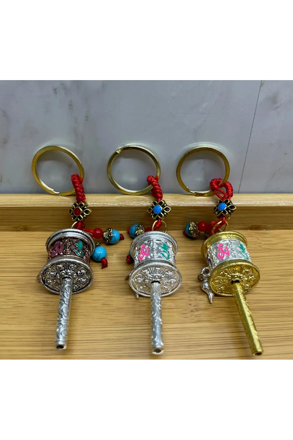 Metal Feng Shui Şans Çarkı Anahtarlık (1 Adet) Seçenek 1