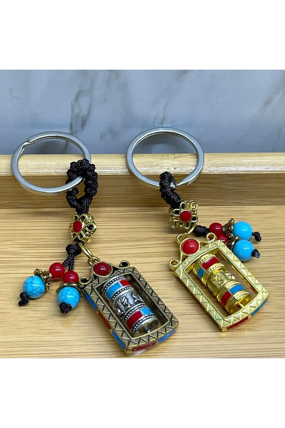 Metal Feng Shui Şans Çarkı Anahtarlık (1 Adet) Seçenek 2