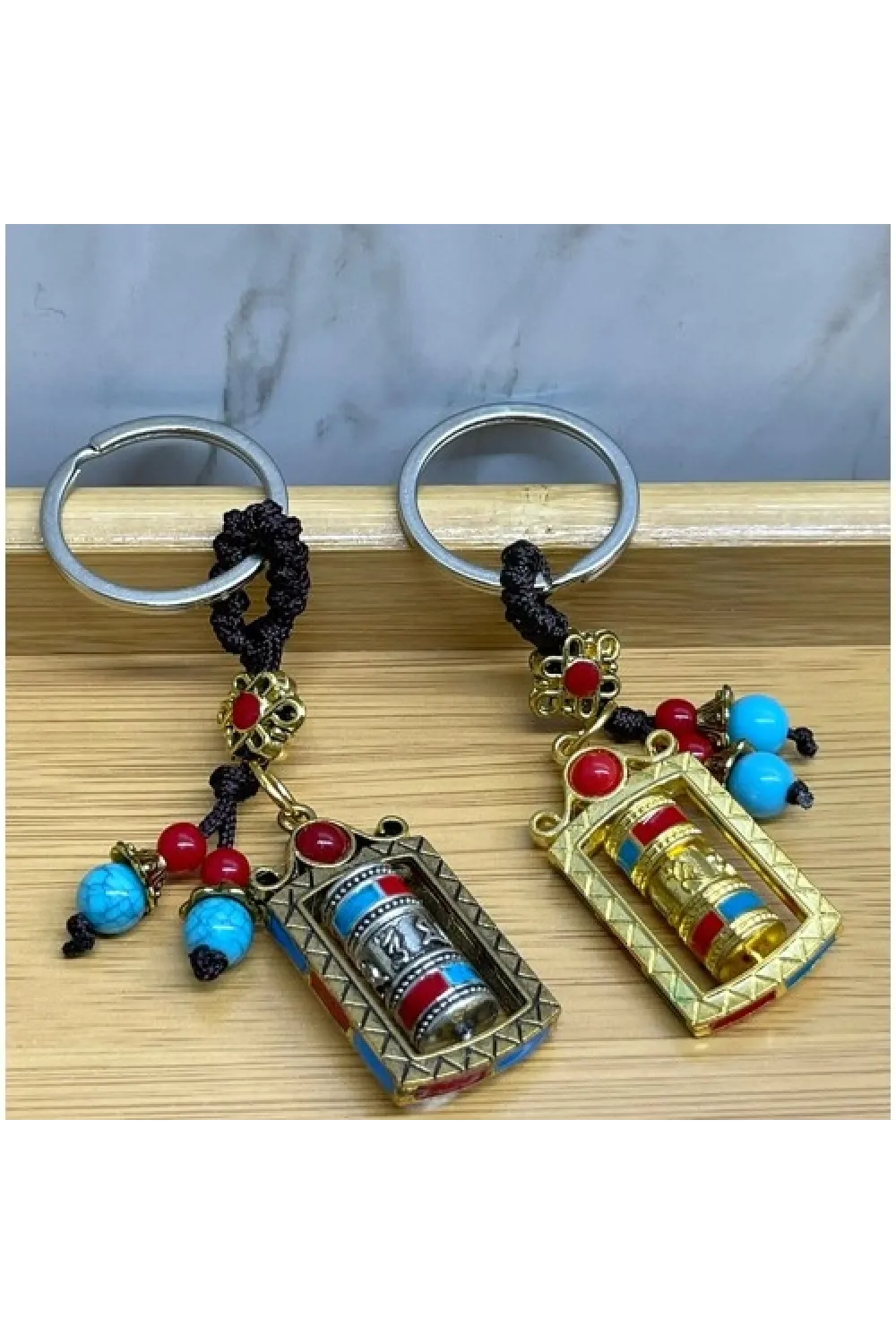Metal Feng Shui Şans Çarkı Anahtarlık (1 Adet) Seçenek  2