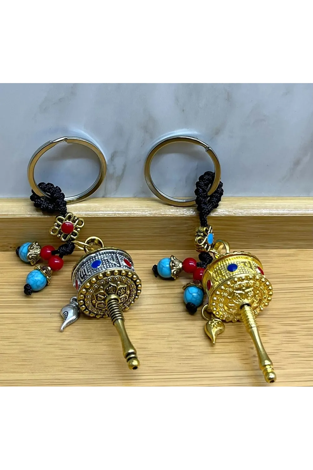Metal Feng Shui Şans Çarkı Anahtarlık (1 Adet) Seçenek 3