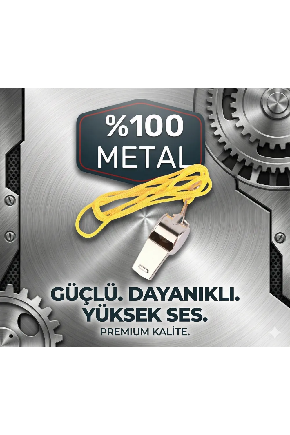 Metal Ipli Hakem Ve Deprem Düdüğü (24lü)