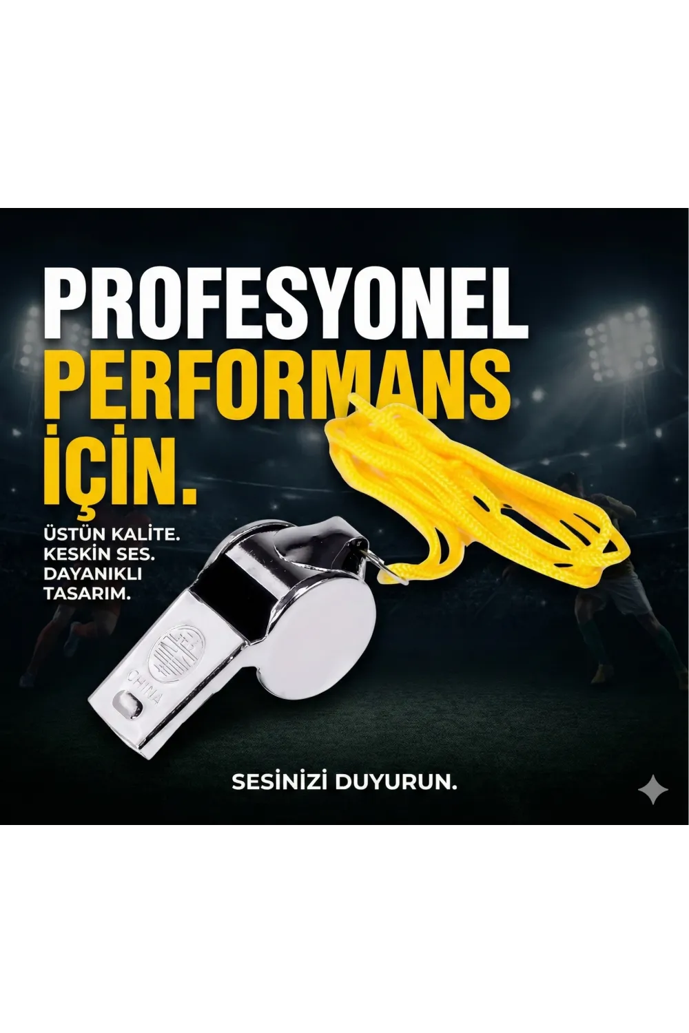 Metal Ipli Hakem Ve Deprem Düdüğü (24lü)