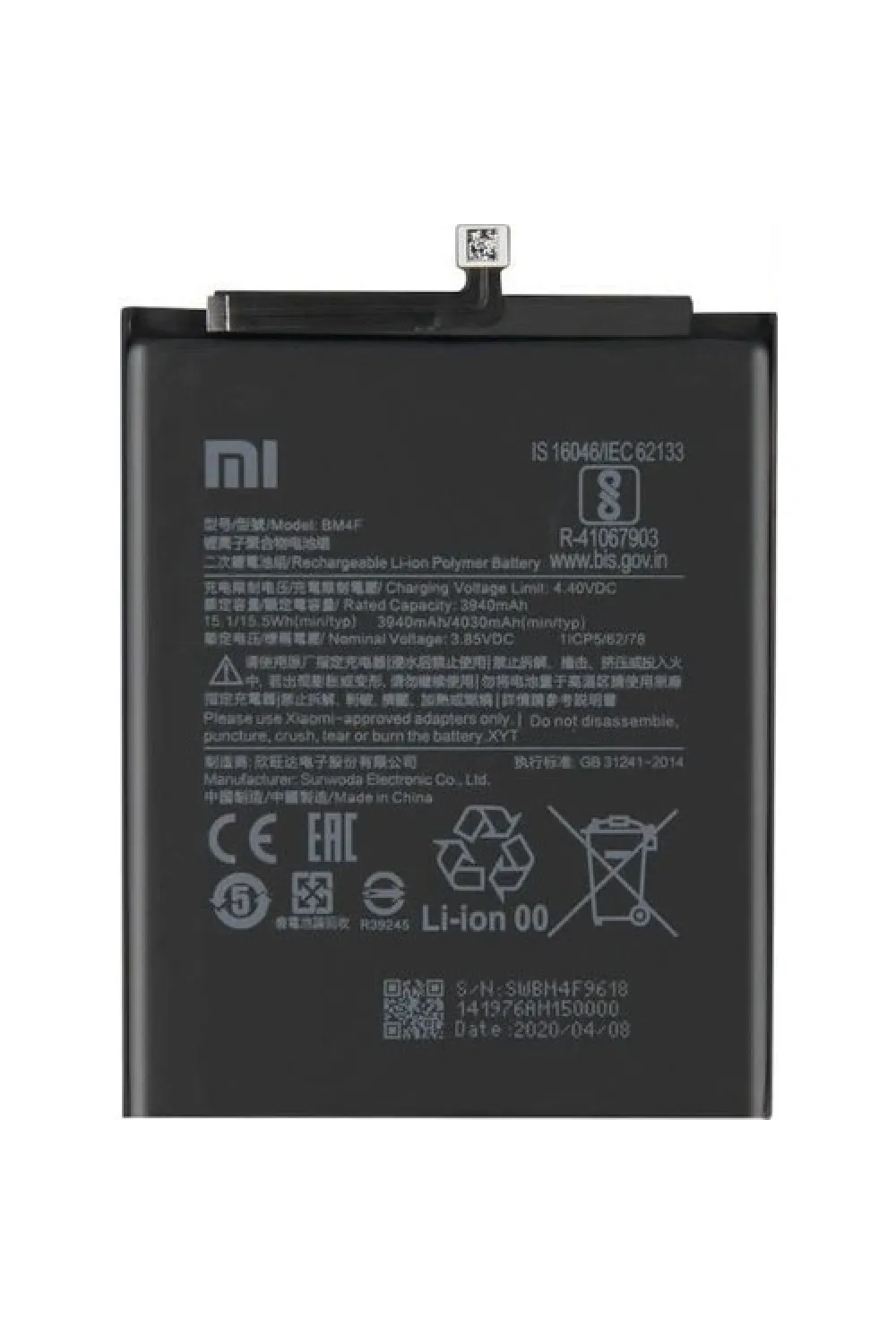 Mi 9 Lite (BM4F) Batarya Pil 4030 mAh