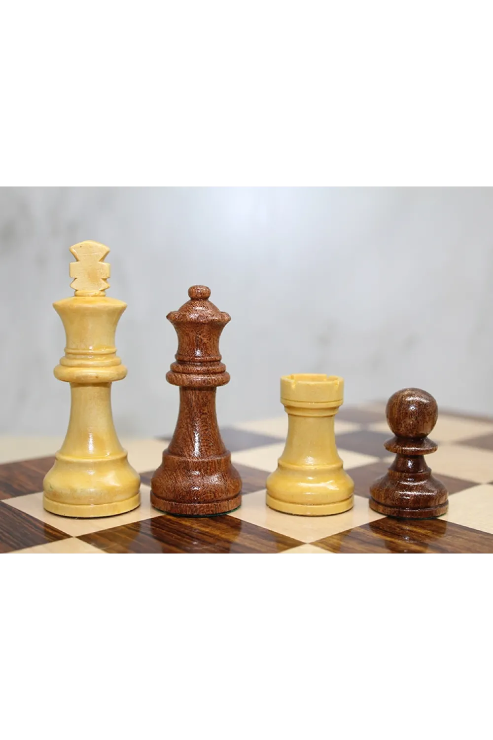 Mıknatıs Taşlı Ahşap Katlanabilir Kutulu Satranç Oyunu 40 Cm