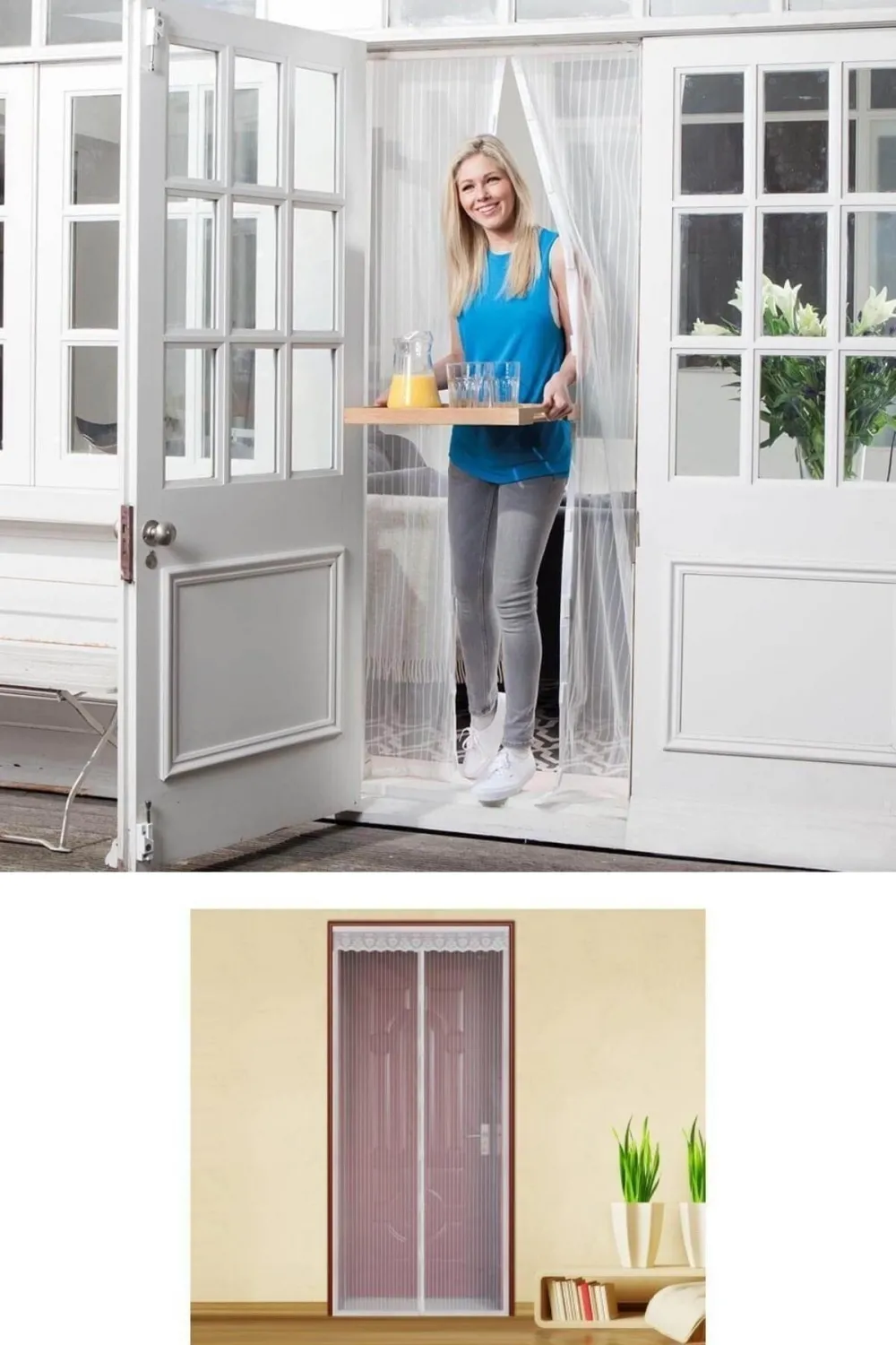 Mıknatıslı Kapı Sinekliği Tül Perde 105 X 205 Cm